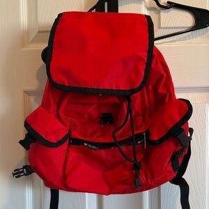 Vibrant Red LeSportsac Medium Wayfarer Backpack